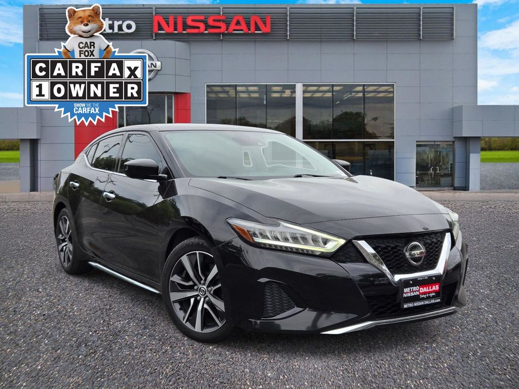 Super Black 2020 Nissan Maxima S FWD Sedan Front-Wheel Drive Continuously Variable Transmission