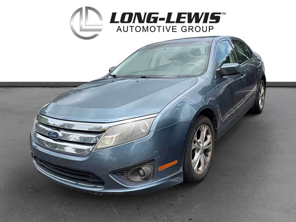 Gray (Steel Blue Metallic) 2012 Ford Fusion Sedan Front-Wheel Drive 6-Speed Automatic