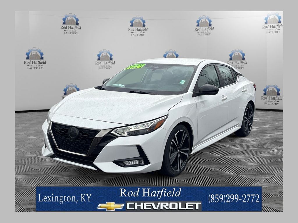 Aspen White 2021 Nissan Sentra Sedan Front-Wheel Drive Continuously Variable Transmission