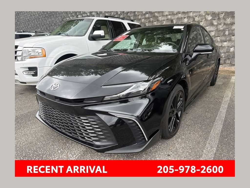 Midnight Black Metallic 2025 Toyota Camry Sedan Front-Wheel Drive Continuously Variable Transmission