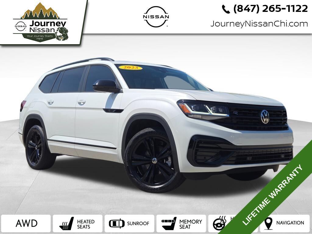 White 2023 Volkswagen Atlas SUV / Crossover All-Wheel Drive 8-Speed Automatic