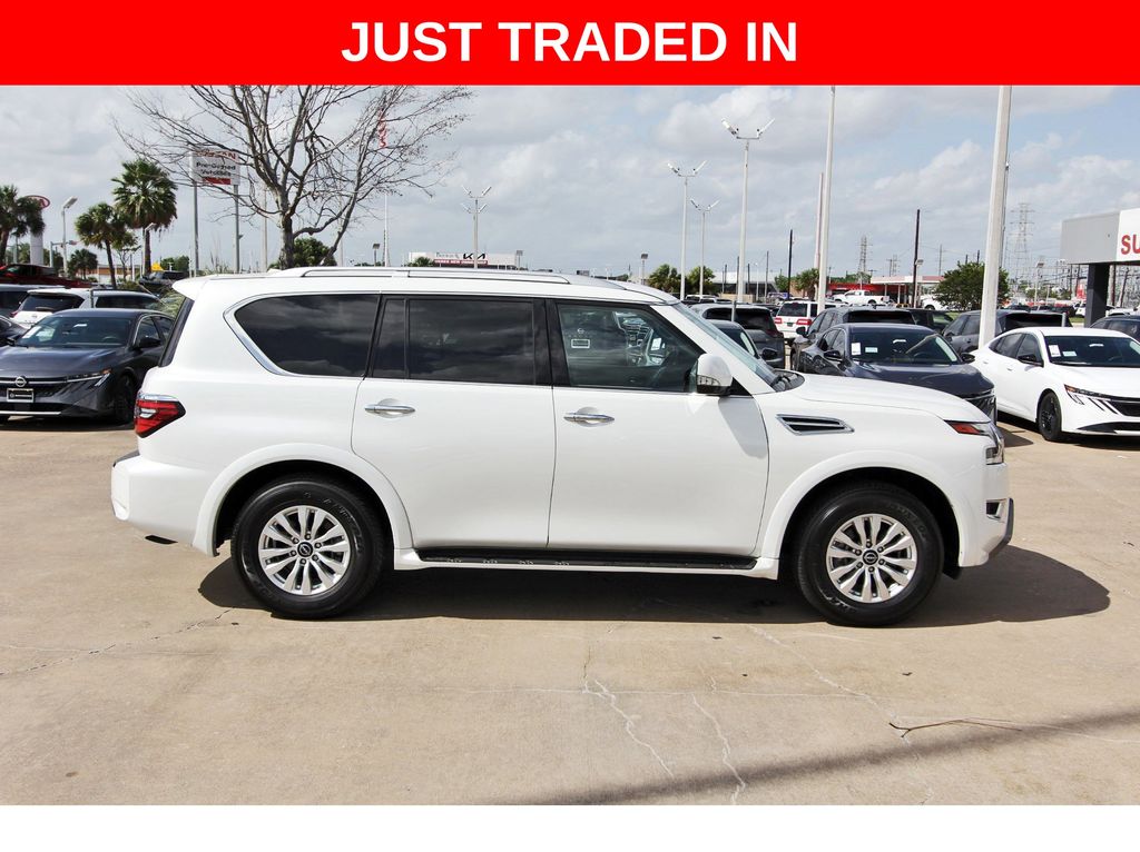 2024 Nissan Armada SV White at DeMontrond Ford