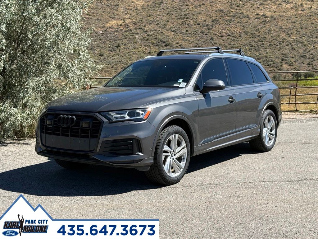 Gray Metallic 2021 Audi Q7 SUV / Crossover All-Wheel Drive 8-Speed Automatic