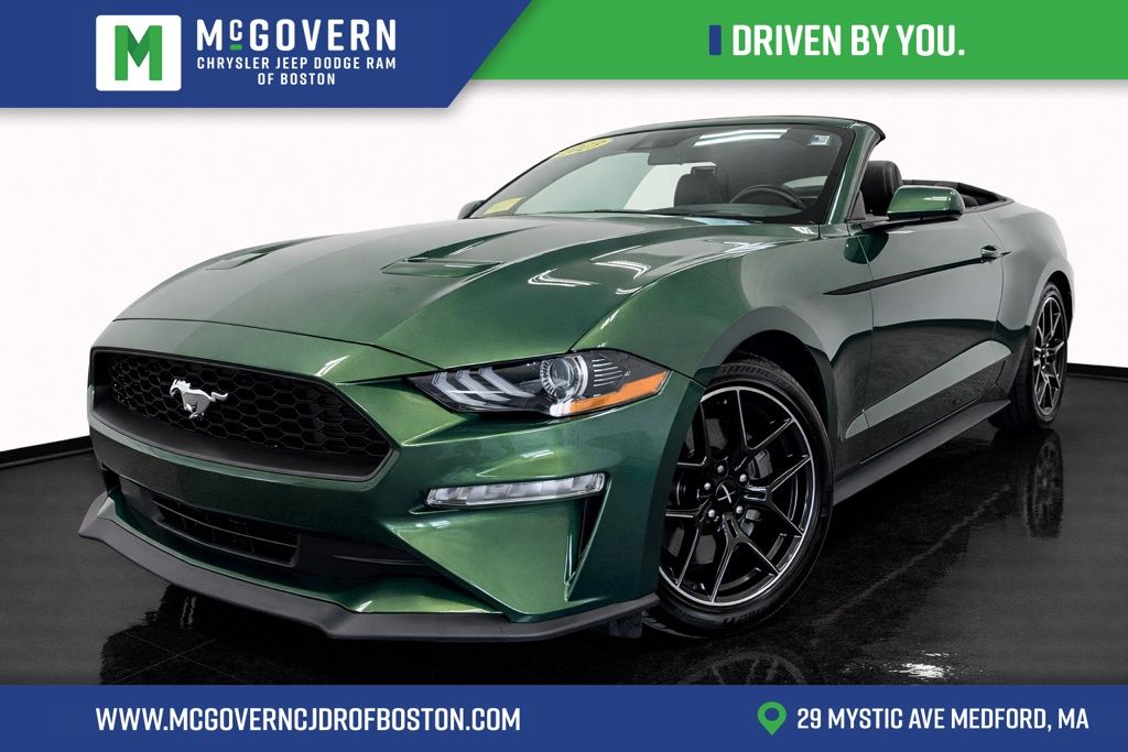 Green Metallic 2023 Ford Mustang EcoBoost Premium Convertible RWD Convertible Rear-Wheel Drive Automatic