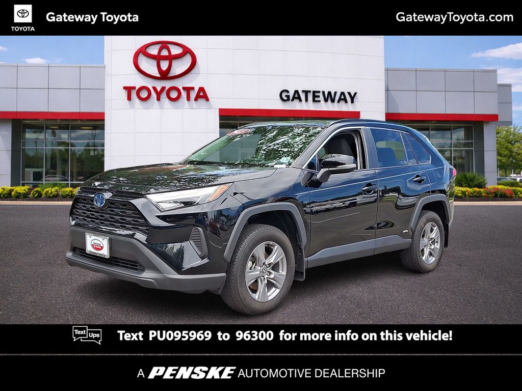 Midnight Black Metallic 2023 Toyota RAV4 Hybrid XLE AWD SUV / Crossover All-Wheel Drive Continuously Variable Transmission
