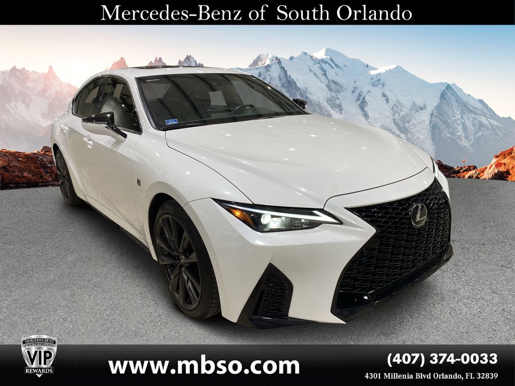 Ultra White 2025 Lexus IS Sedan Rear-Wheel Drive 8-Speed Automatic