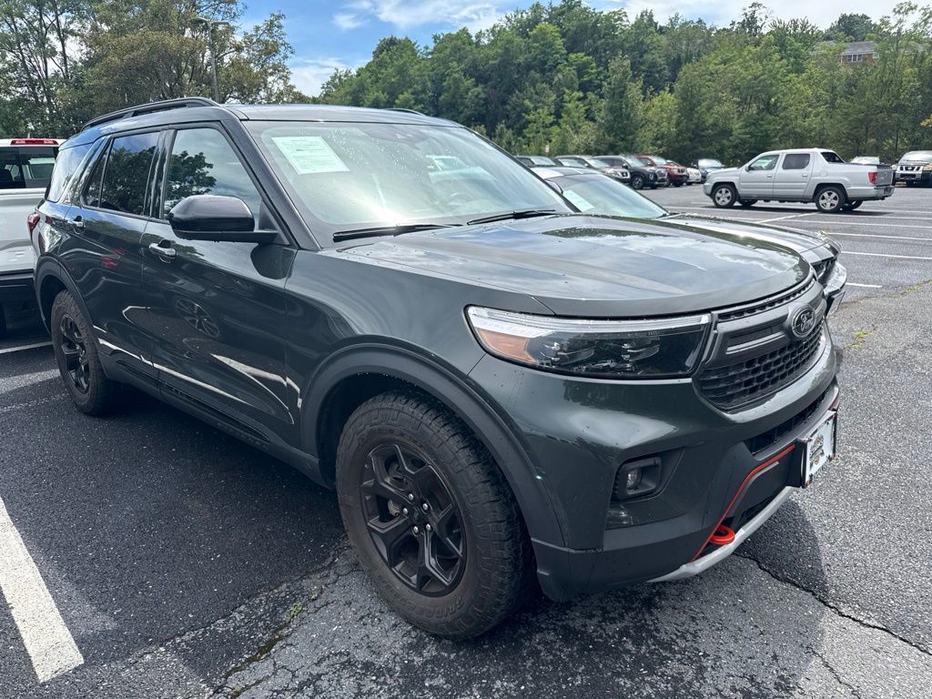 Green Metallic 2023 Ford Explorer SUV / Crossover All-Wheel Drive Automatic