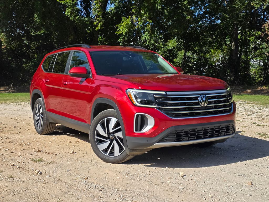 Red (Maroon) 2024 Volkswagen Atlas SUV / Crossover All-Wheel Drive 8-Speed Automatic
