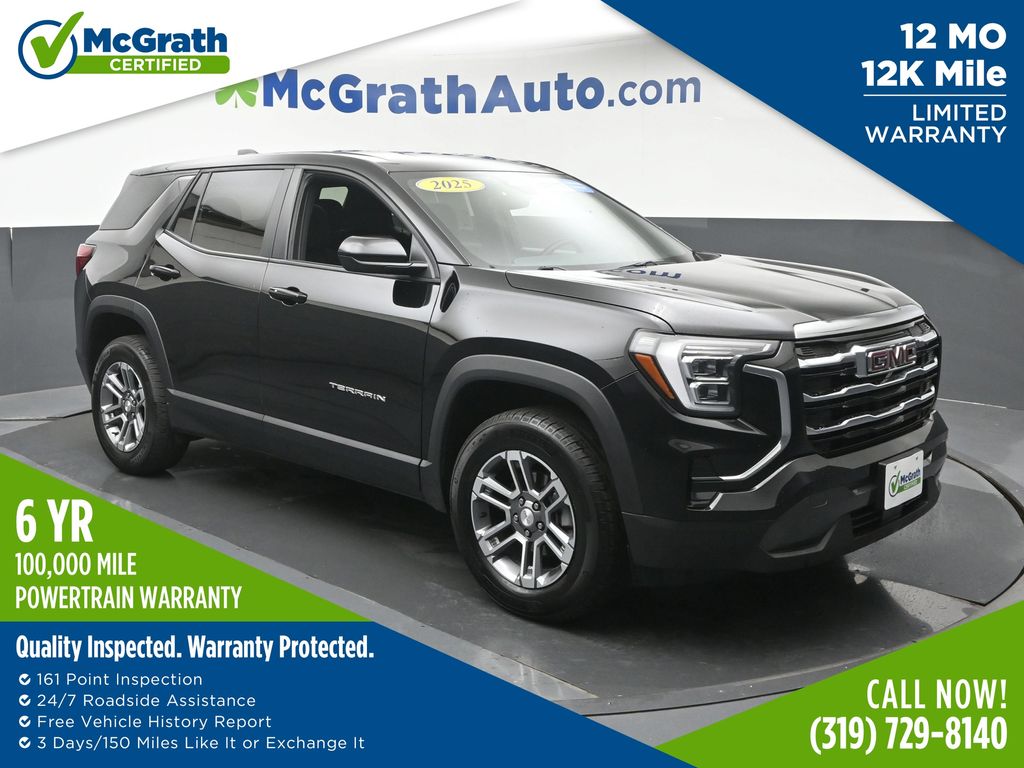 Black (Ebony Twilight Metallic) 2025 GMC Terrain SUV / Crossover Four-Wheel Drive 8-Speed Automatic Overdrive