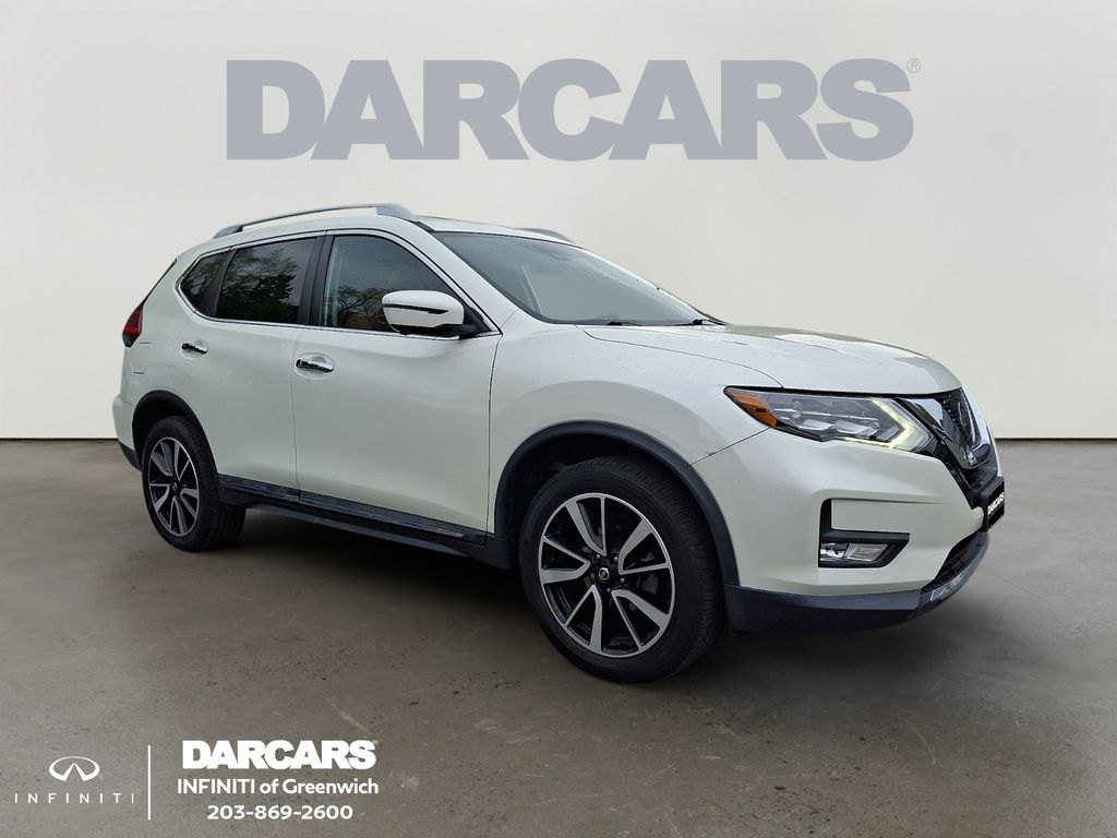 Pearl White 2017 Nissan Rogue SL AWD SUV / Crossover All-Wheel Drive Continuously Variable Transmission