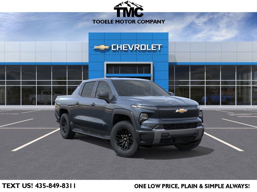 Blue Smoke Metallic 2026 Chevrolet Silverado EV LT Crew Cab (Standard Range) e4WD Pickup Truck All-Wheel Drive 1-Speed Automatic
