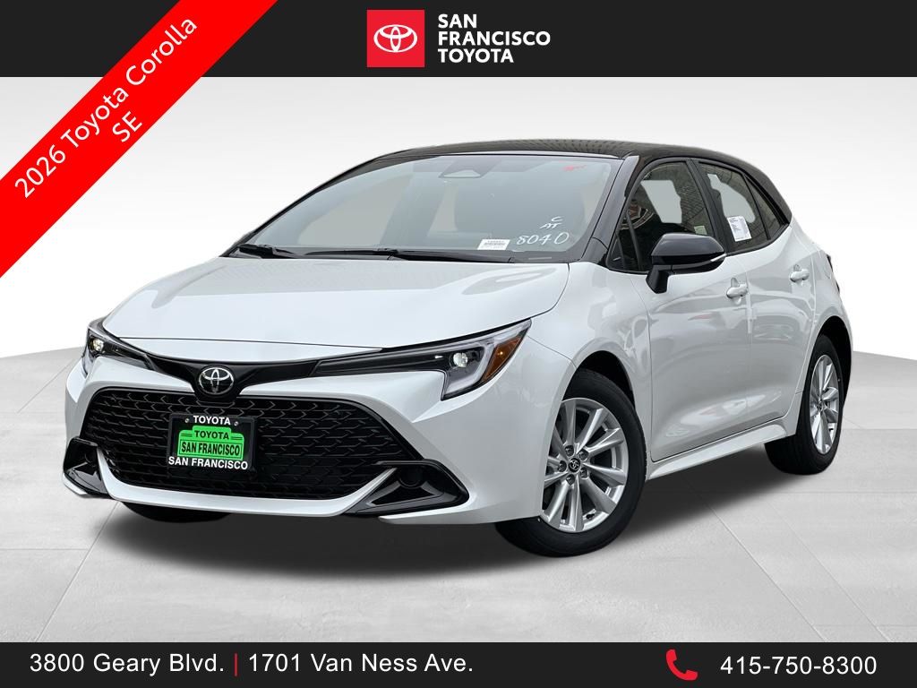 Wind Chill Prl/ 2026 Toyota Corolla Hatchback Hatchback Front-Wheel Drive Continuously Variable Transmission