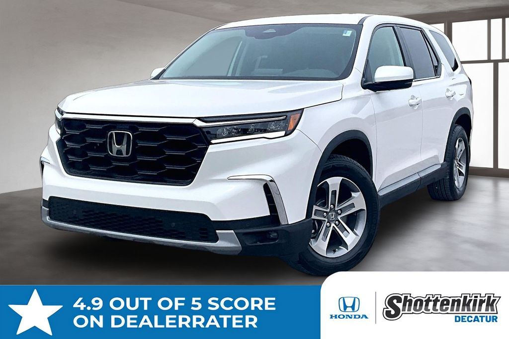 Platinum White Pearl 2025 Honda Pilot EX-L FWD SUV / Crossover Front-Wheel Drive Automatic