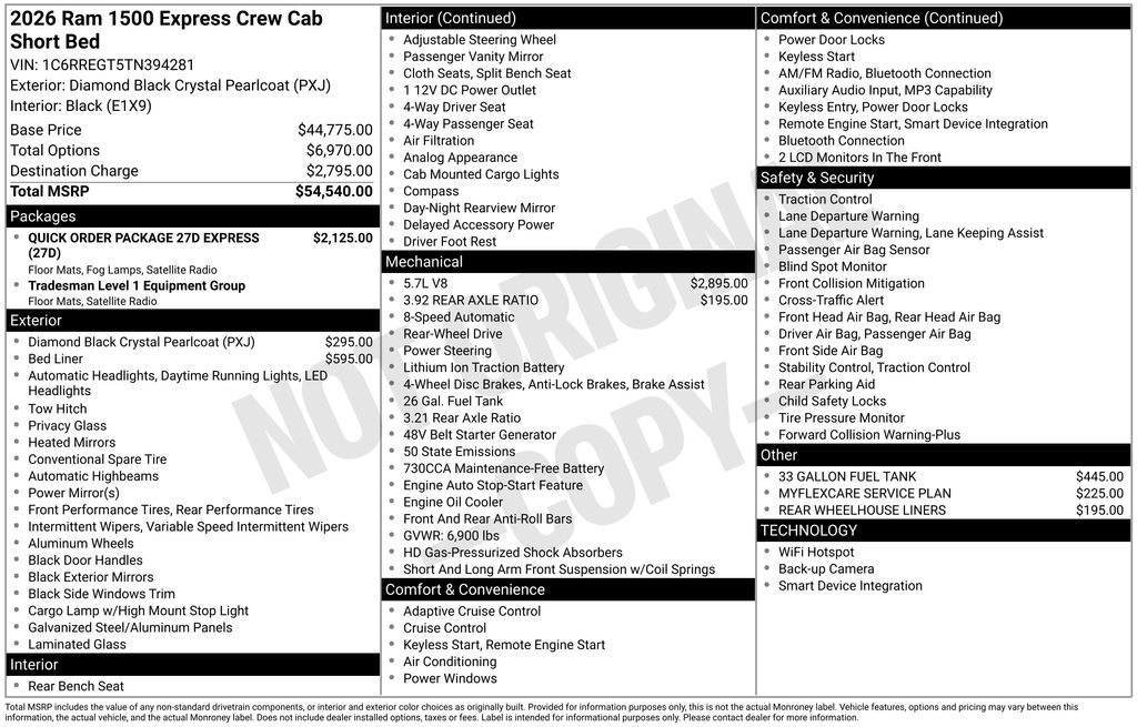 2026 RAM 1500 Express Crew Cab 5'7's photo