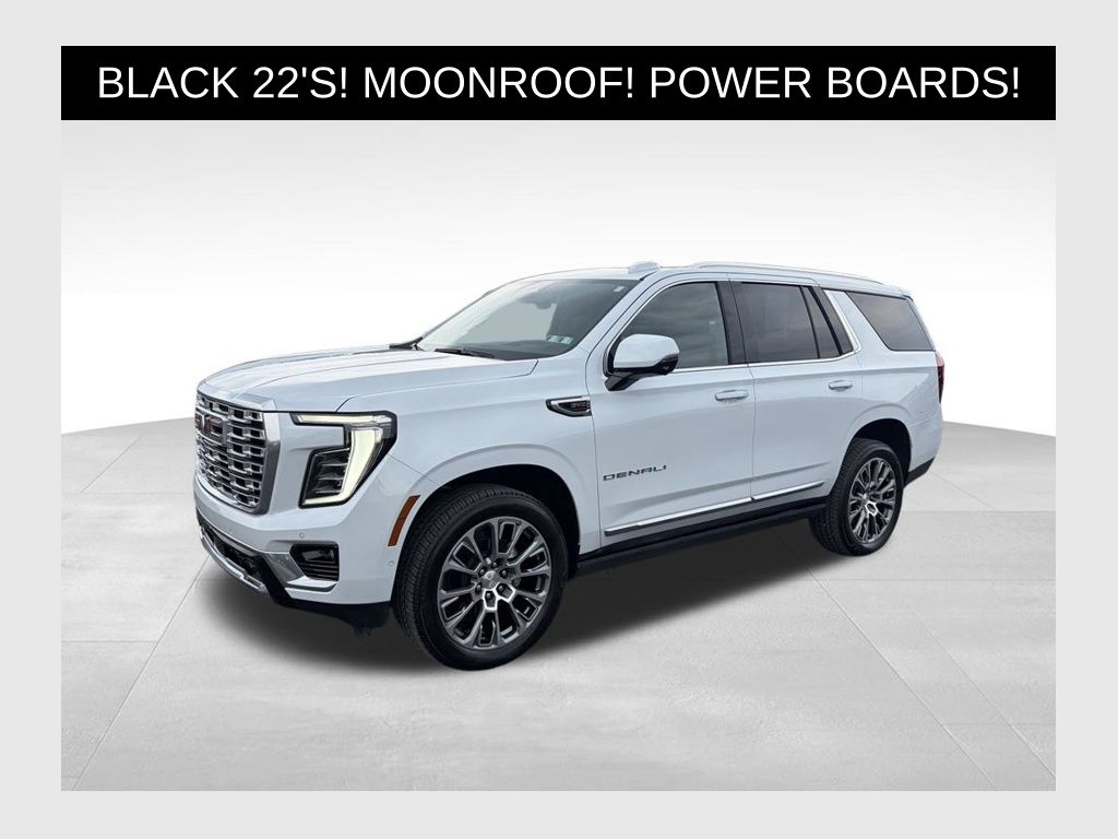 Glacier White Tricoat 2026 GMC Yukon SUV / Crossover Four-Wheel Drive 