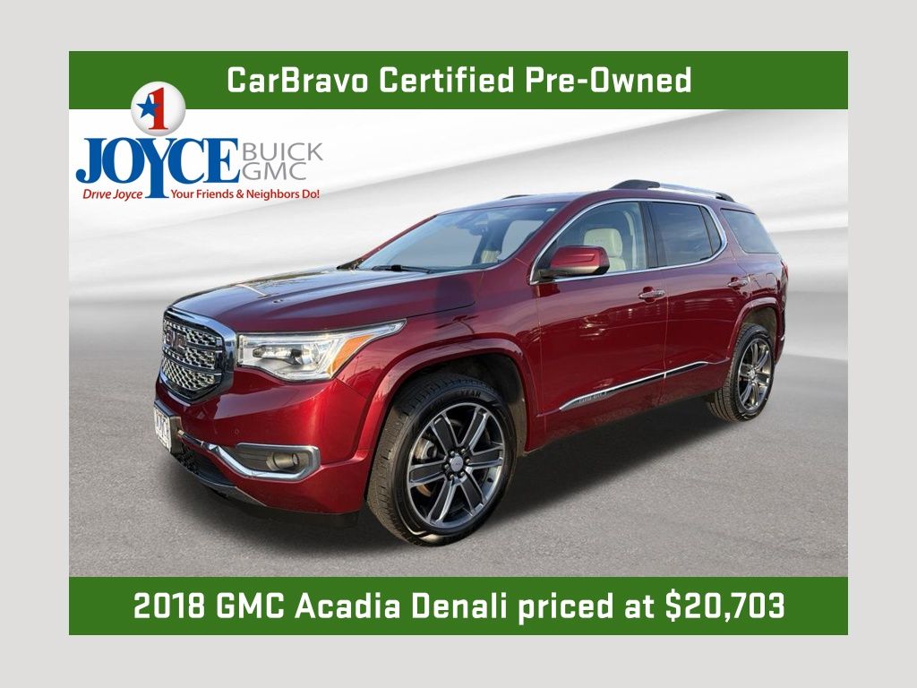 Crimson Red Tintcoat 2018 GMC Acadia SUV / Crossover Four-Wheel Drive 6-Speed Automatic