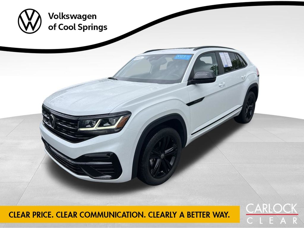 Opal White Pearl 2023 Volkswagen Atlas Cross Sport SUV / Crossover All-Wheel Drive 8-Speed Automatic