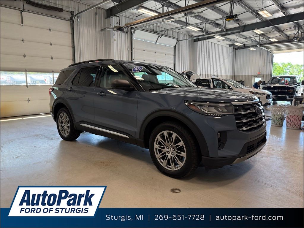 Vapor Blue 2025 Ford Explorer SUV / Crossover All-Wheel Drive Automatic
