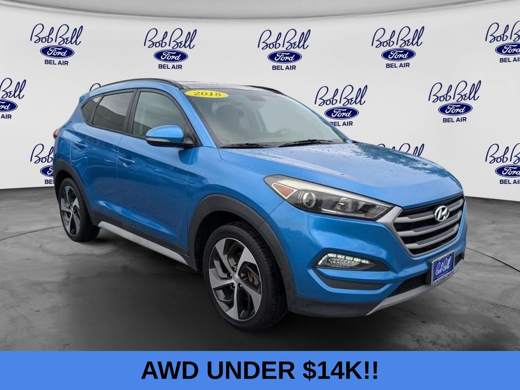 Caribbean Blue 2018 Hyundai Tucson 1.6T Value AWD SUV / Crossover All-Wheel Drive 7-Speed Automatic