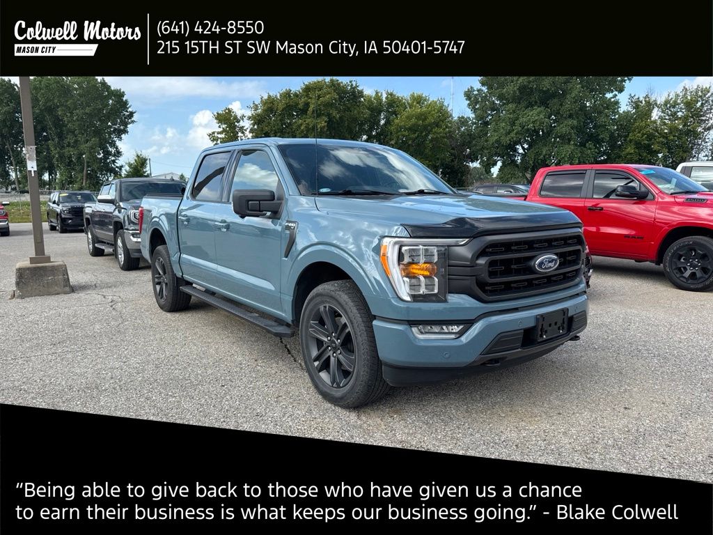 Area 51 Blue 2023 Ford F-150 Pickup Truck Four-Wheel Drive Automatic