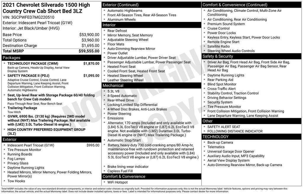 Certified Used 2021 Beige Chevrolet High Country image 5