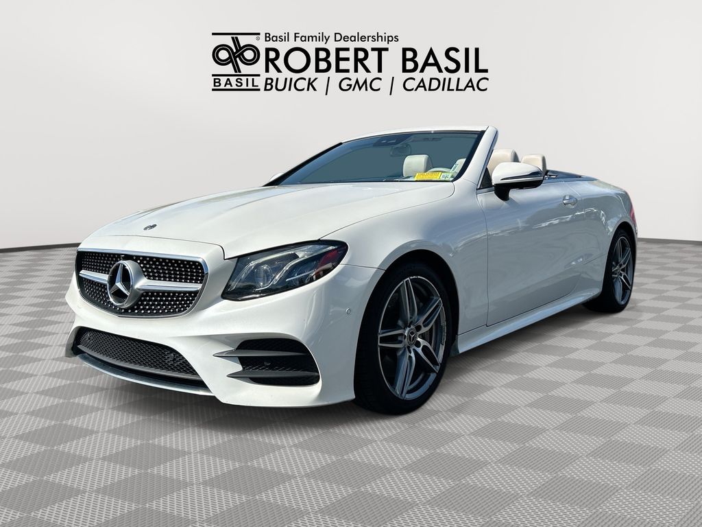 Polar White 2019 Mercedes-Benz E-Class Convertible Rear-Wheel Drive 9-Speed Automatic