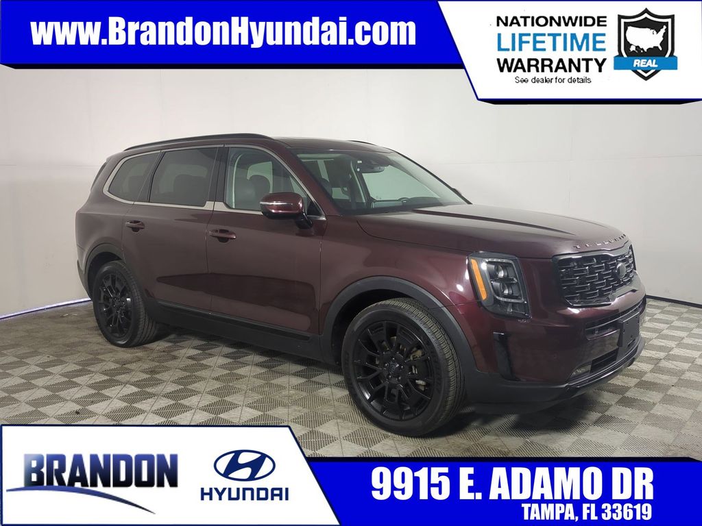Red (Sangria) 2021 Kia Telluride SX AWD SUV / Crossover All-Wheel Drive 8-Speed Automatic