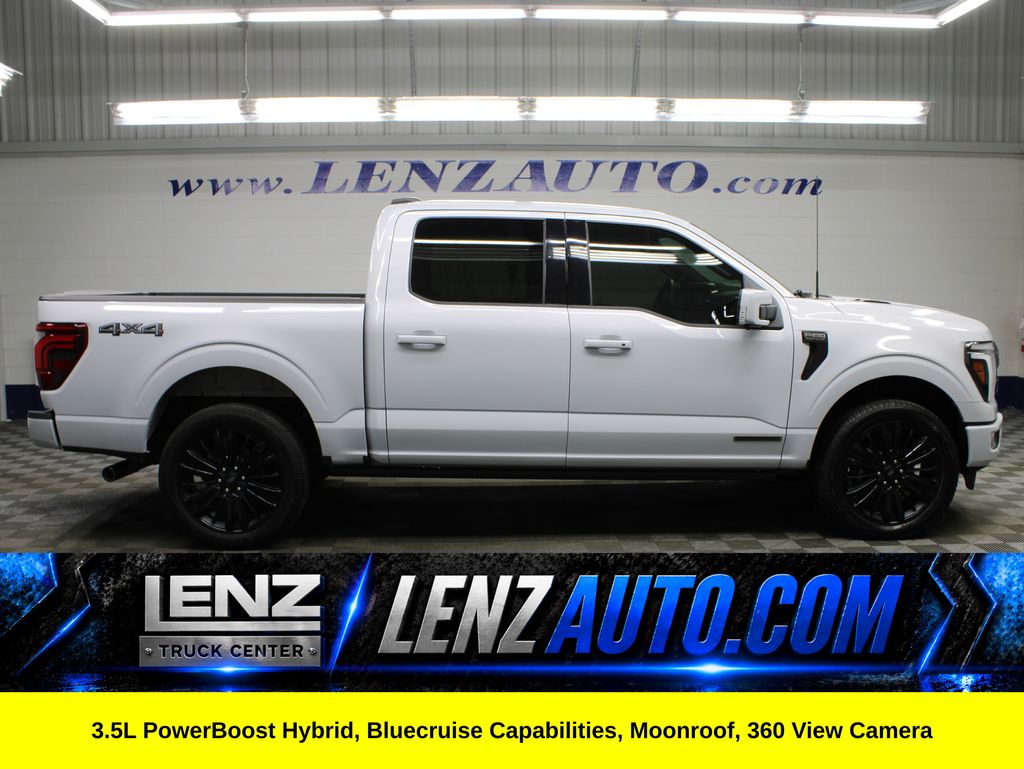 Space White Metallic 2025 Ford F-150 Pickup Truck Four-Wheel Drive Automatic