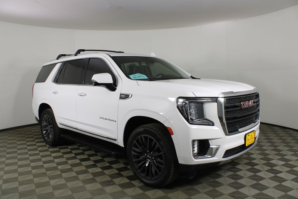 Summit White 2021 GMC Yukon SLT 4WD SUV / Crossover Four-Wheel Drive