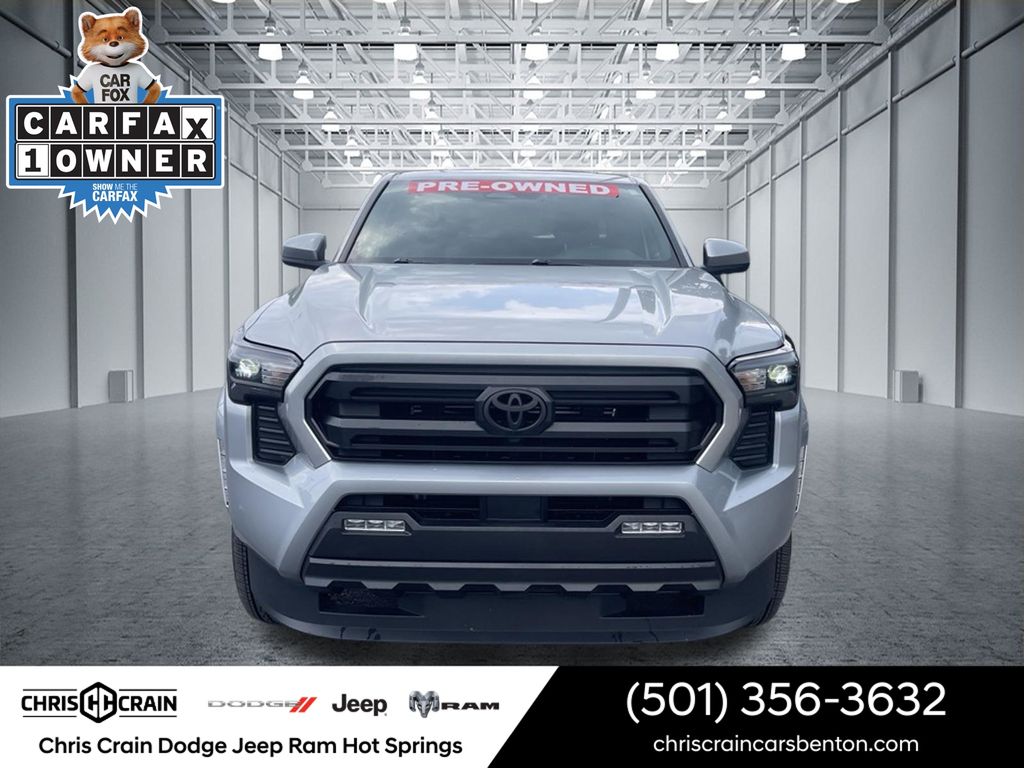 Celestial Silver Metallic 2024 Toyota Tacoma Pickup Truck Four-Wheel Drive 8-Speed Automatic