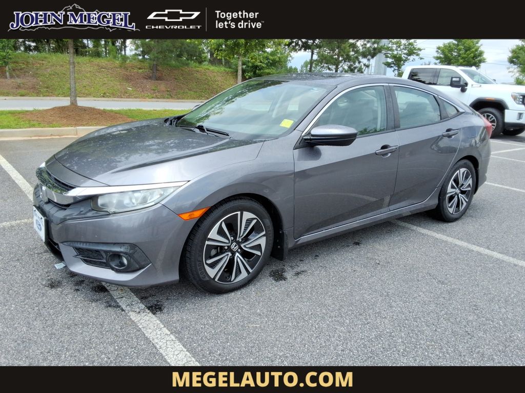 Gray (Modern Steel) 2017 Honda Civic EX-L Sedan Front-Wheel Drive Continuously Variable Transmission