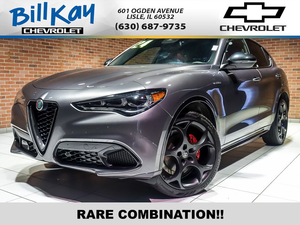 Vesuvio Gray Metallic 2024 Alfa Romeo Stelvio Veloce AWD SUV / Crossover All-Wheel Drive 8-Speed Automatic