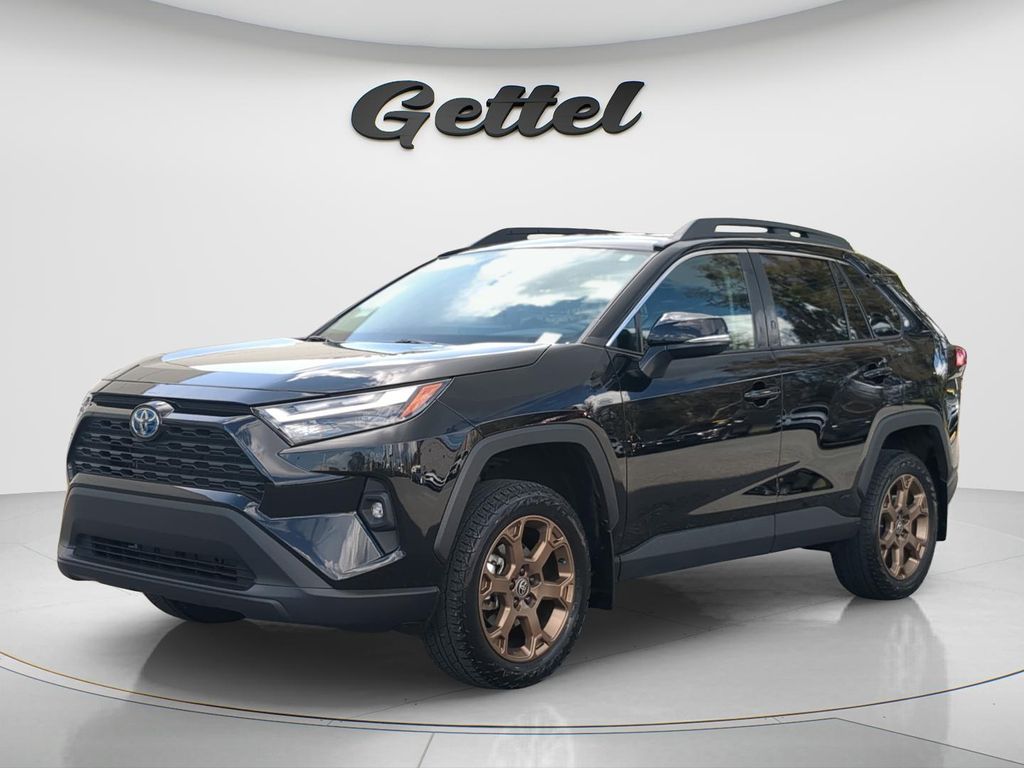 Midnight Black Metallic 2023 Toyota RAV4 Hybrid Woodland Edition AWD SUV / Crossover All-Wheel Drive Continuously Variable Transmission