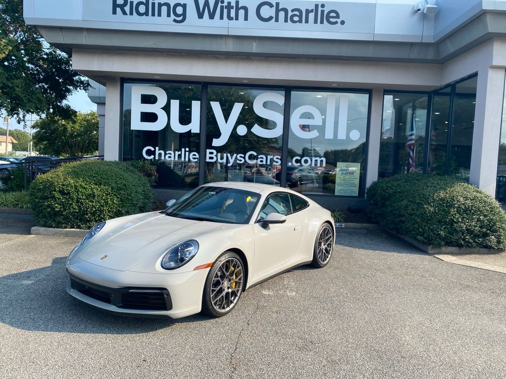 Chalk 2021 Porsche 911 Coupe All-Wheel Drive 8-Speed Automatic