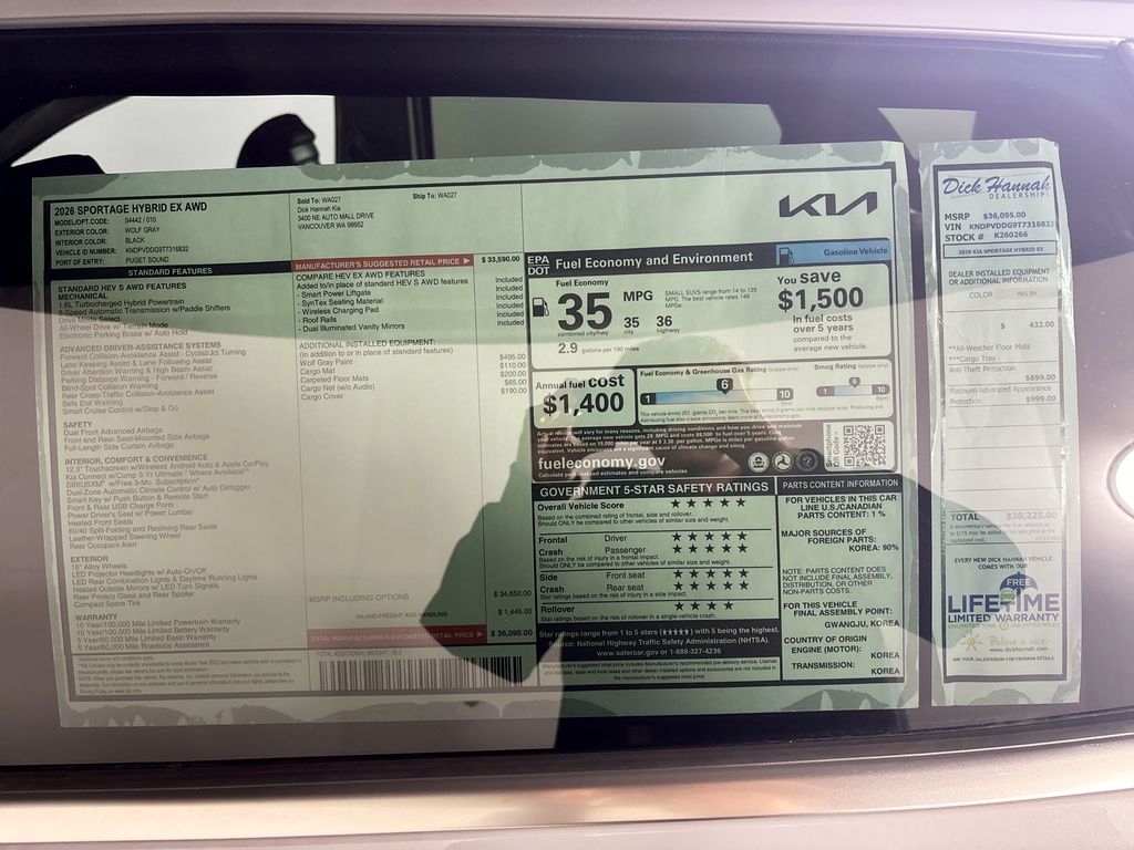 2026 Kia Sportage Hybrid EX