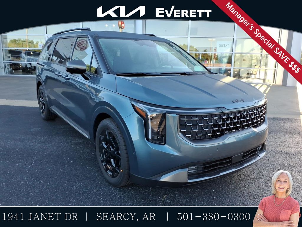 Blue 2026 Kia Carnival Minivan Front-Wheel Drive 8-Speed Automatic