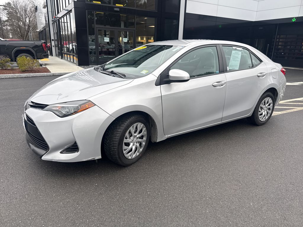 Silver 2019 Toyota Corolla LE Sedan Front-Wheel Drive Continuously Variable Transmission