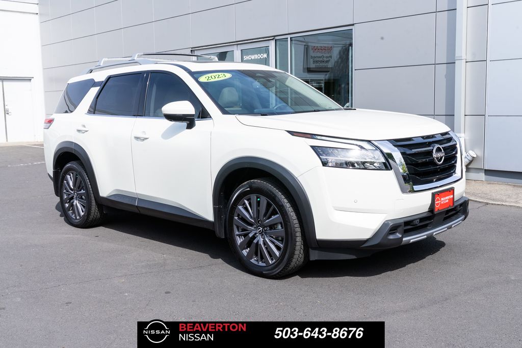 Pearl White Tricoat 2023 Nissan Pathfinder SL 4WD SUV / Crossover All-Wheel Drive 9-Speed Automatic