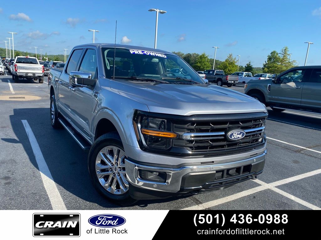 Iconic Silver Metallic 2024 Ford F-150 Pickup Truck Four-Wheel Drive Automatic