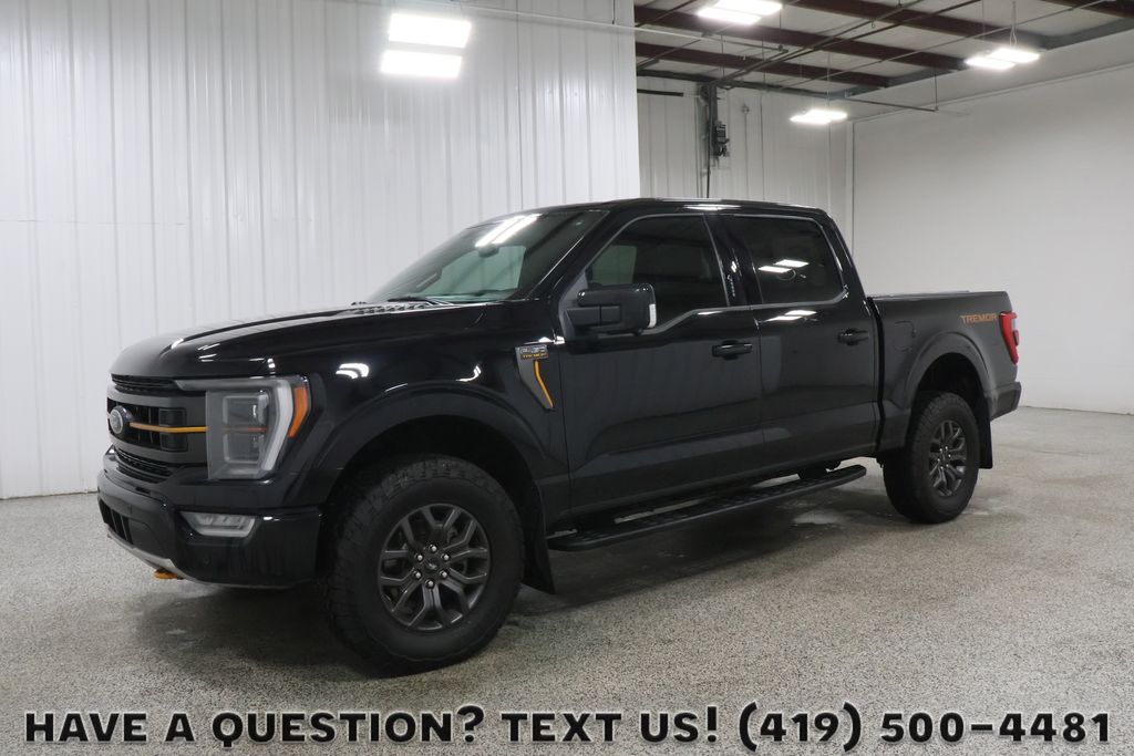 Agate Black Metallic 2023 Ford F-150 Tremor SuperCrew 4WD Pickup Truck Four-Wheel Drive Automatic