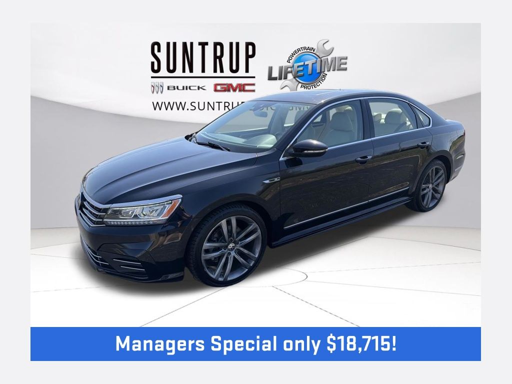 Deep Black Pearl 2019 Volkswagen Passat 2.0T SE R-Line FWD Sedan Front-Wheel Drive 6-Speed Automatic