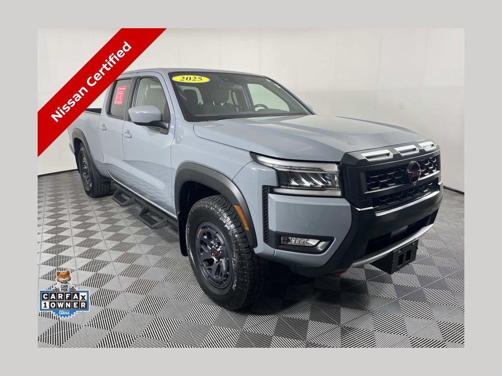 Boulder Gray Pearl 2025 Nissan Frontier Pickup Truck Four-Wheel Drive 9-Speed Automatic Overdrive
