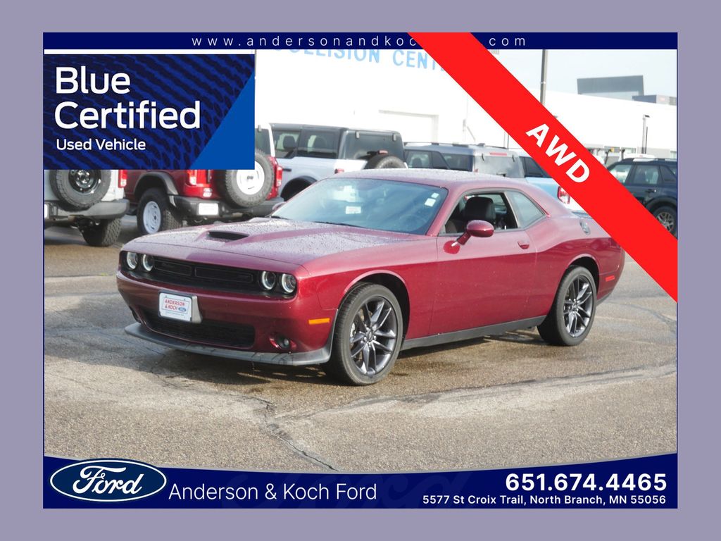 Octane Red Pearlcoat 2022 Dodge Challenger Coupe All-Wheel Drive 8-Speed Automatic