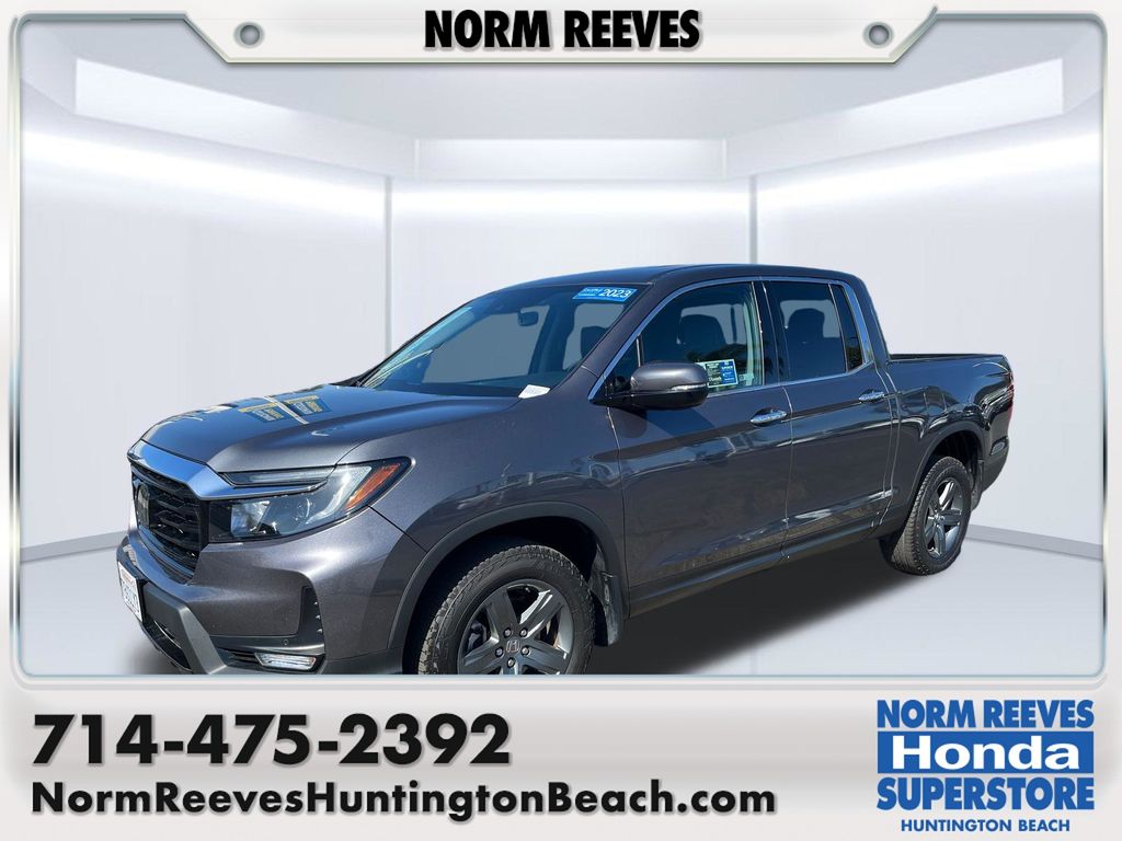 Gray 2023 Honda Ridgeline Pickup Truck All-Wheel Drive 9-Speed Automatic