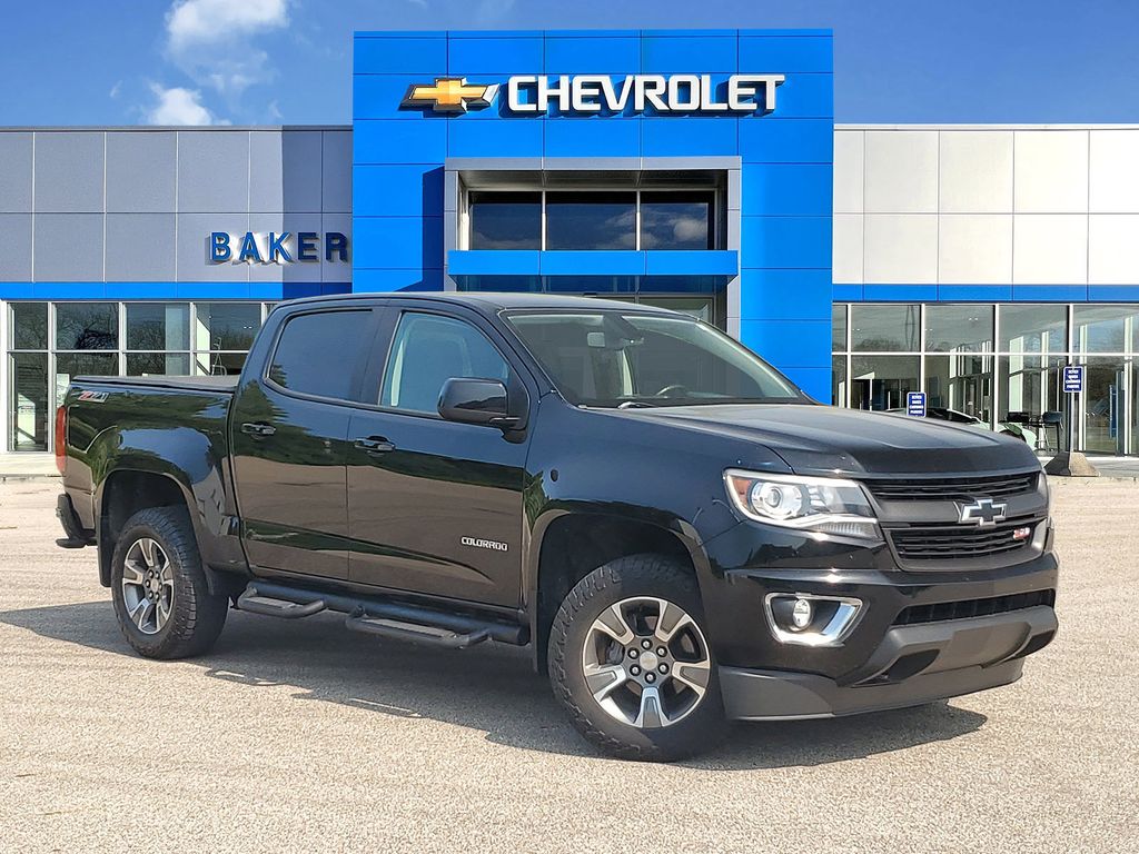 Black 2019 Chevrolet Colorado Pickup Truck Four-Wheel Drive 8-Speed Automatic