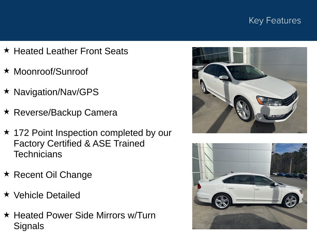 2015 Volkswagen Passat 2.0L TDI SEL Premium