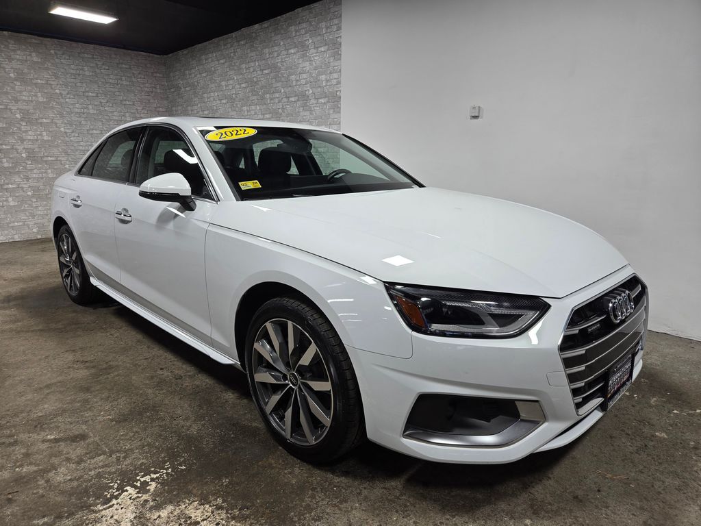Ibis White 2022 Audi A4 quattro Premium 40 TFSI AWD Sedan All-Wheel Drive 7-Speed Automatic