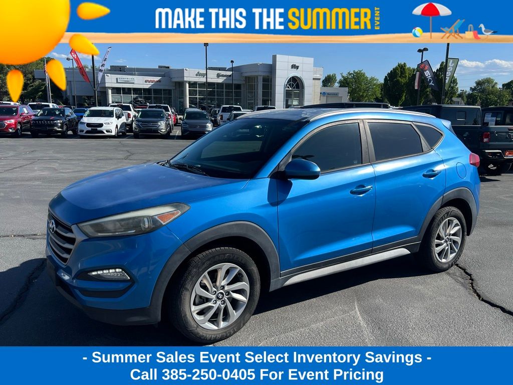 Caribbean Blue 2018 Hyundai Tucson SUV / Crossover All-Wheel Drive 6-Speed Automatic
