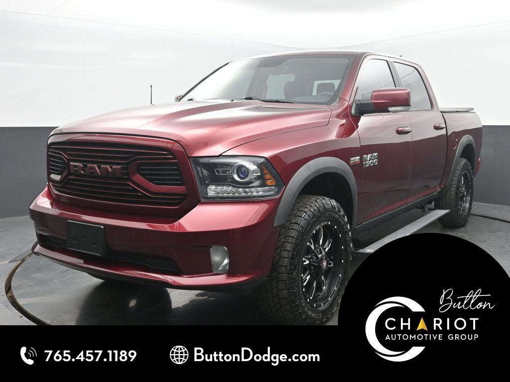 Delmonico Red Pearlcoat 2018 RAM 1500 Pickup Truck Four-Wheel Drive 8-Speed Automatic