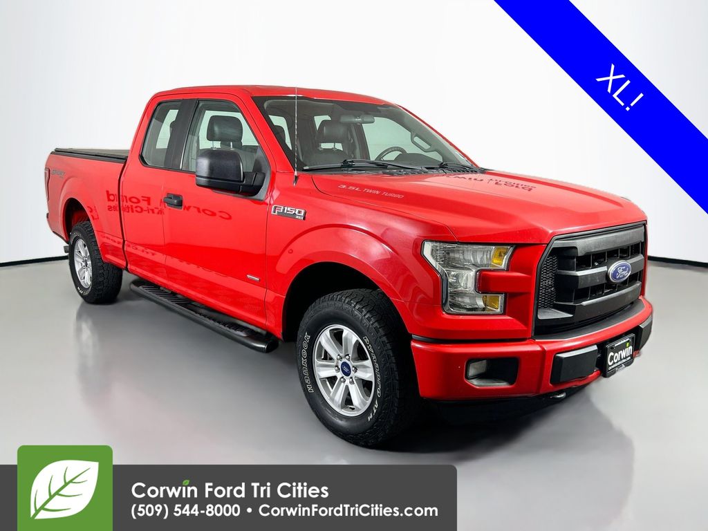 Red 2015 Ford F-150 Pickup Truck Four-Wheel Drive 6-Speed Automatic